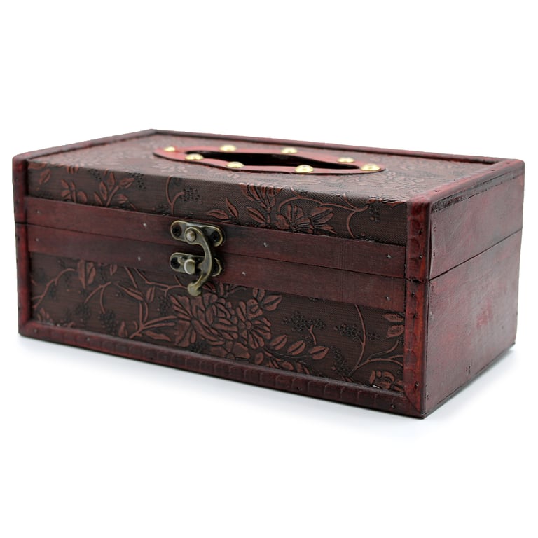 Large Trunk Style Tissue Holder for Home Organization and Storage