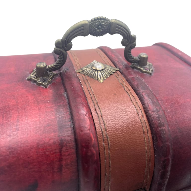 Natural Treasure Chest Set of 2 - Handcrafted Wooden Decorative Gift Boxes
