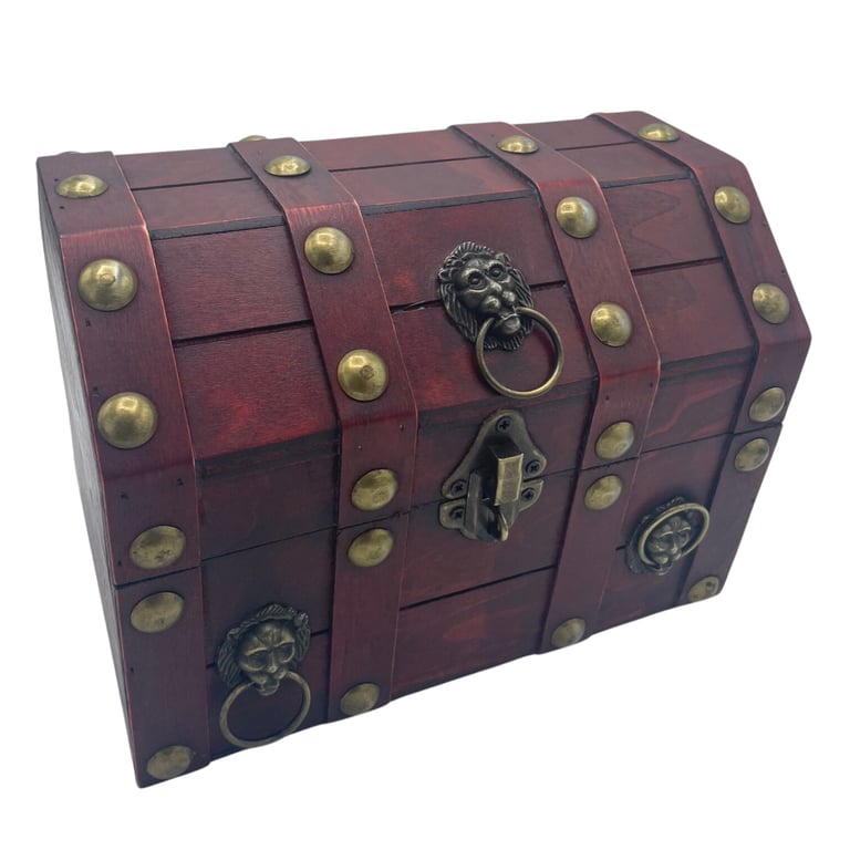 Large Tan Treasure Chest - Spacious Storage Solution