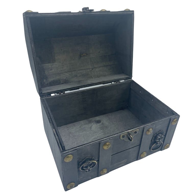 Large Grey Storage Chest - Spacious & Durable