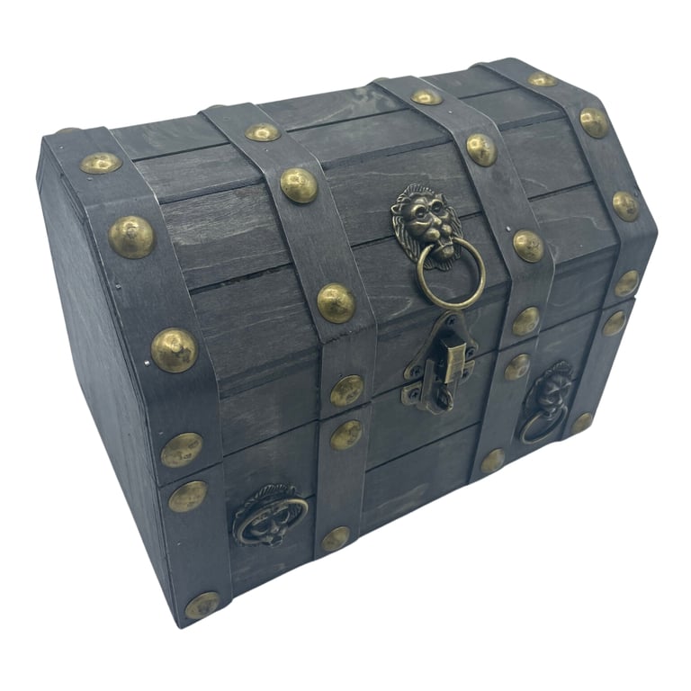Large Grey Storage Chest - Spacious & Durable