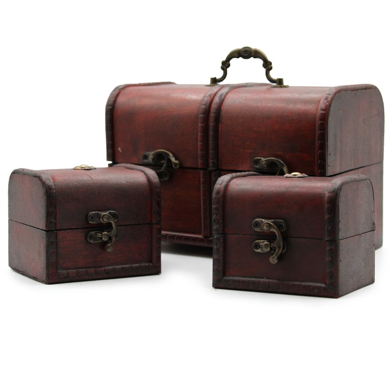 3-Piece Large Classic Chests - Spacious Storage Solution