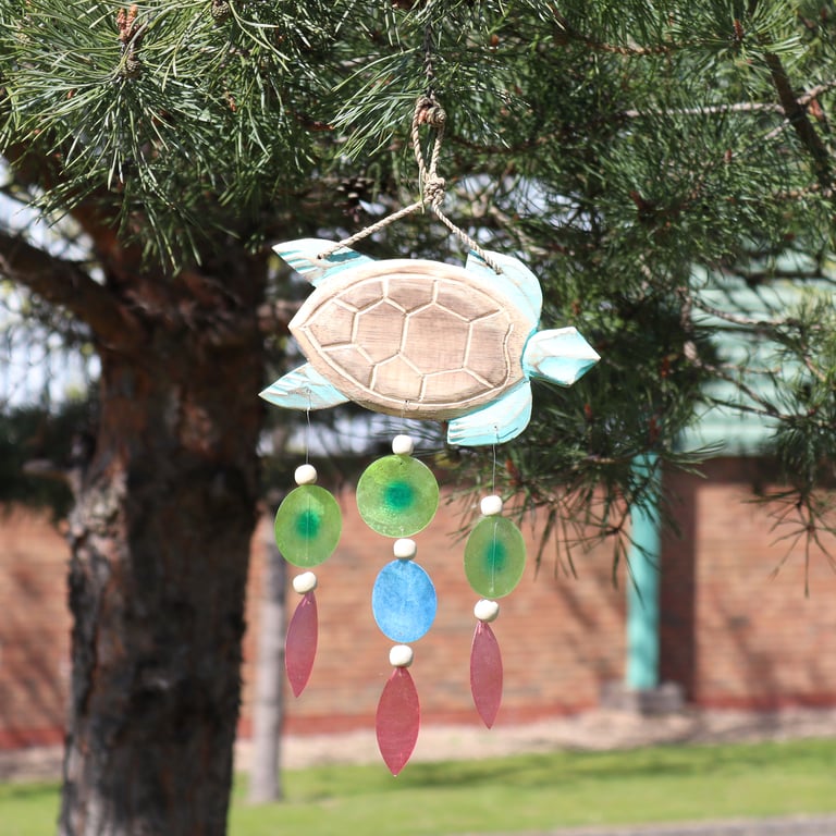 Handcrafted Aquatic Turtle Carving - Detailed Copper Design - AquaTurtle Studio