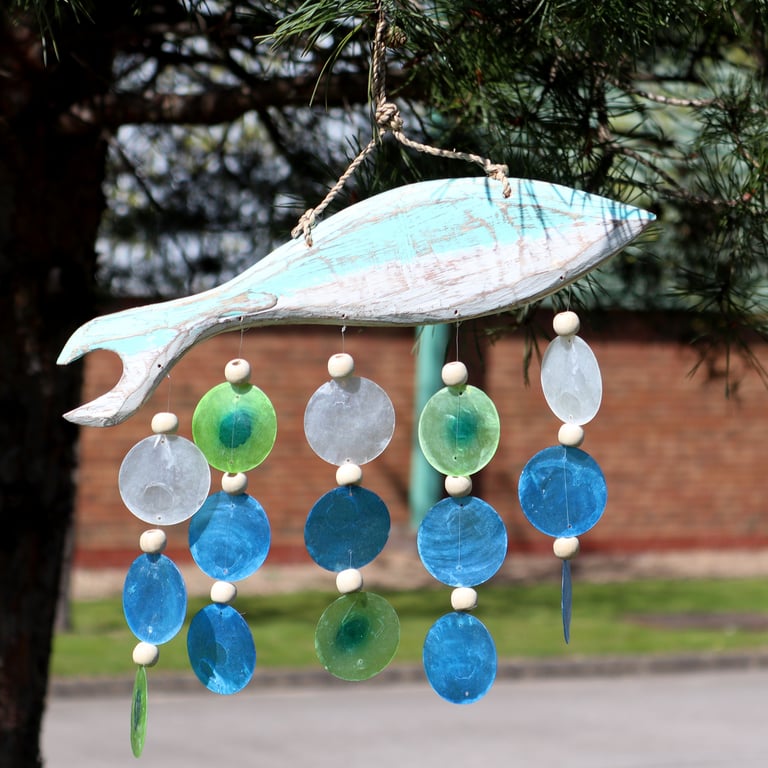 Fish Carving and Copis Drop (Aquatic Decor Sculpture) - Detailed, Handcrafted Designs