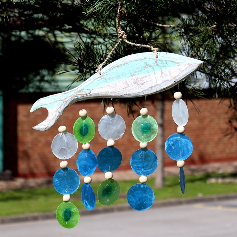 Fish Carving and Copis Drop (Aquatic Decor Sculpture) - Detailed, Handcrafted Designs