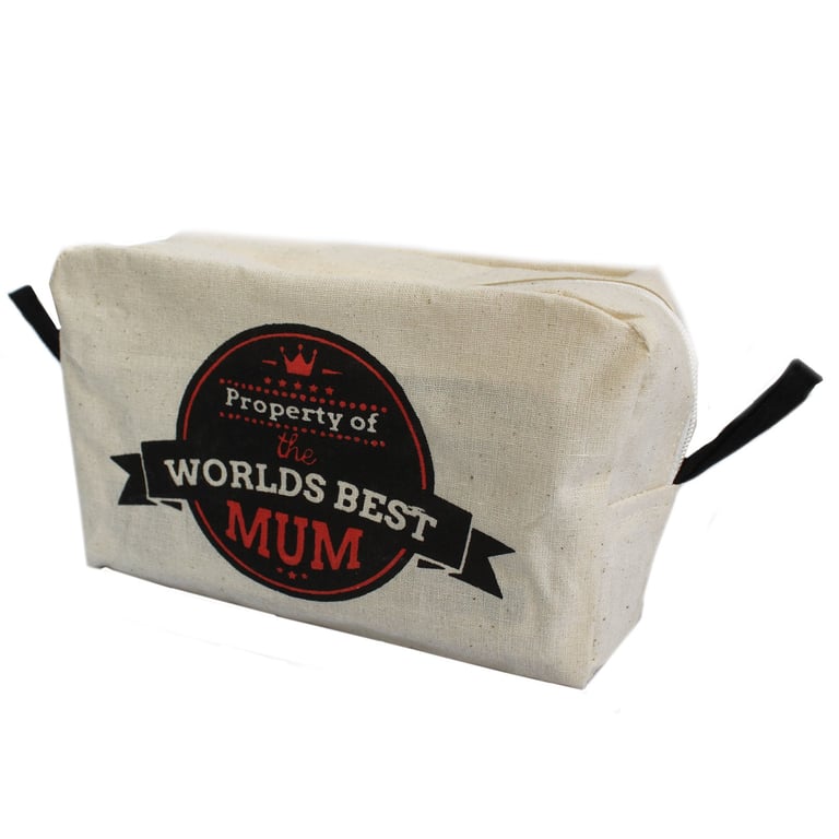 Premium Toiletry Bag - Worlds Best Mum Travel Makeup and Gift Set