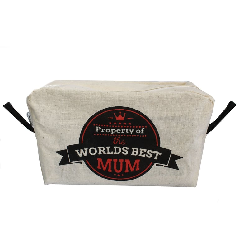 Premium Toiletry Bag - Worlds Best Mum Travel Makeup and Gift Set