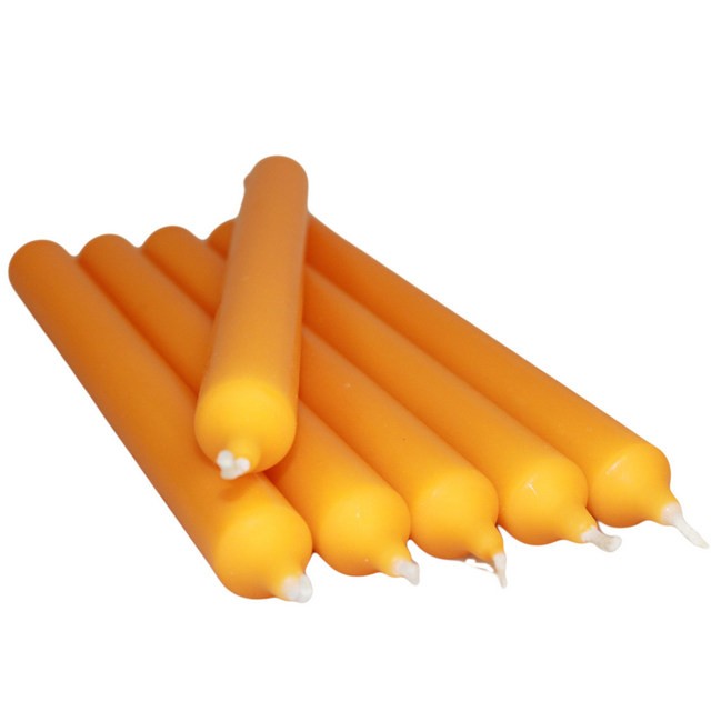 Bright Orange Scented Dinner Candle - Indoor Home Fragrance Aromatherapy