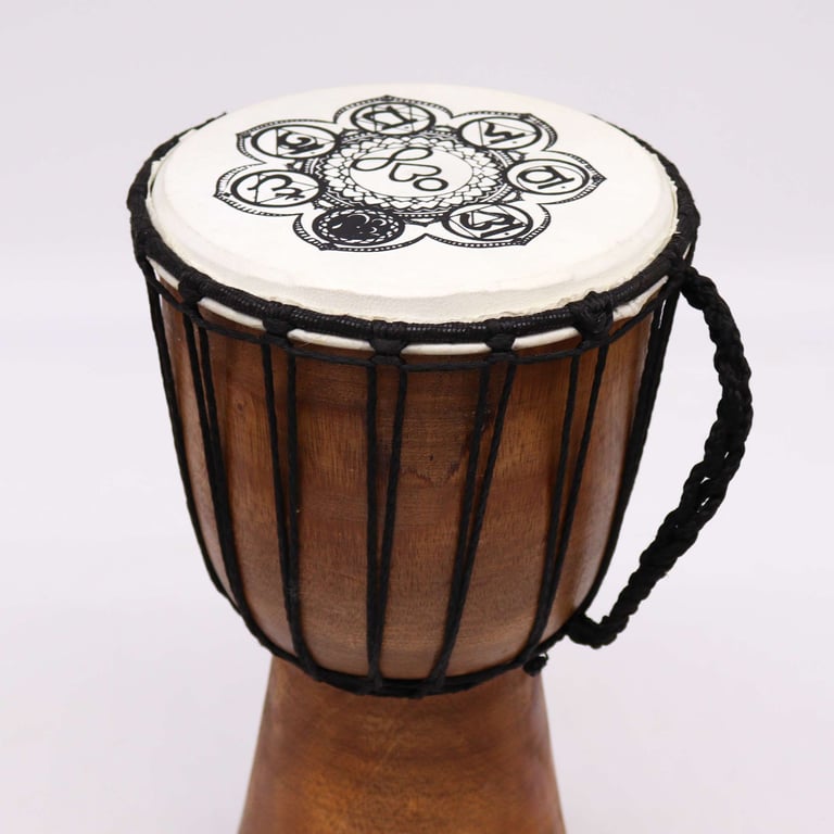 17cm Wide Top Djembe Drum (Chakra Model)