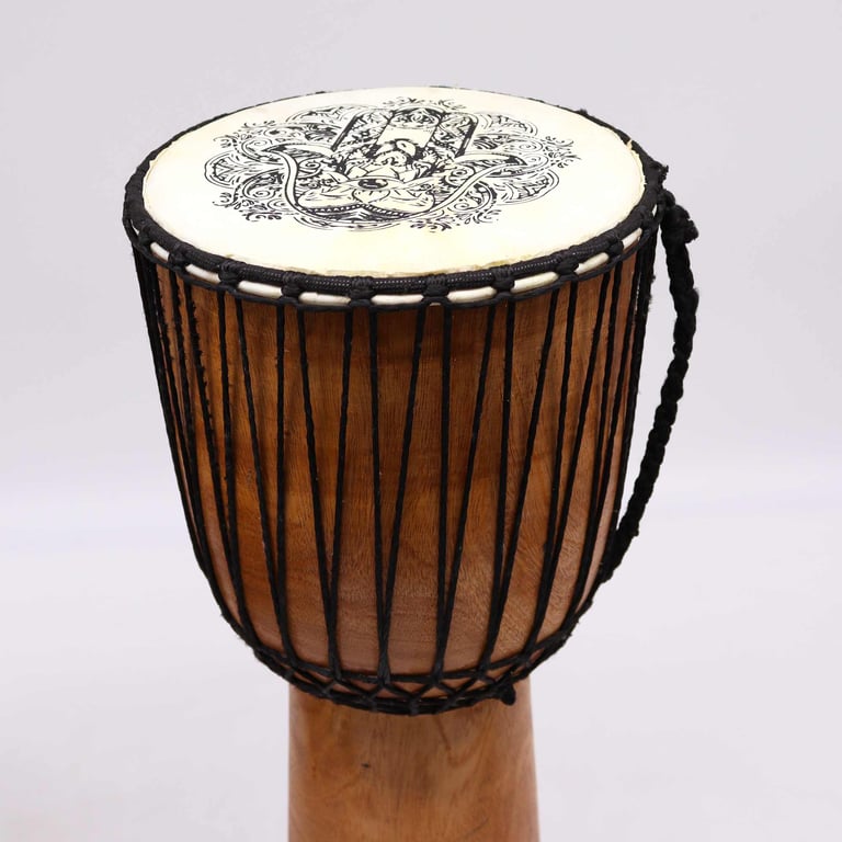 22cm Wide Top Djembe Drum (Hamsa Model)
