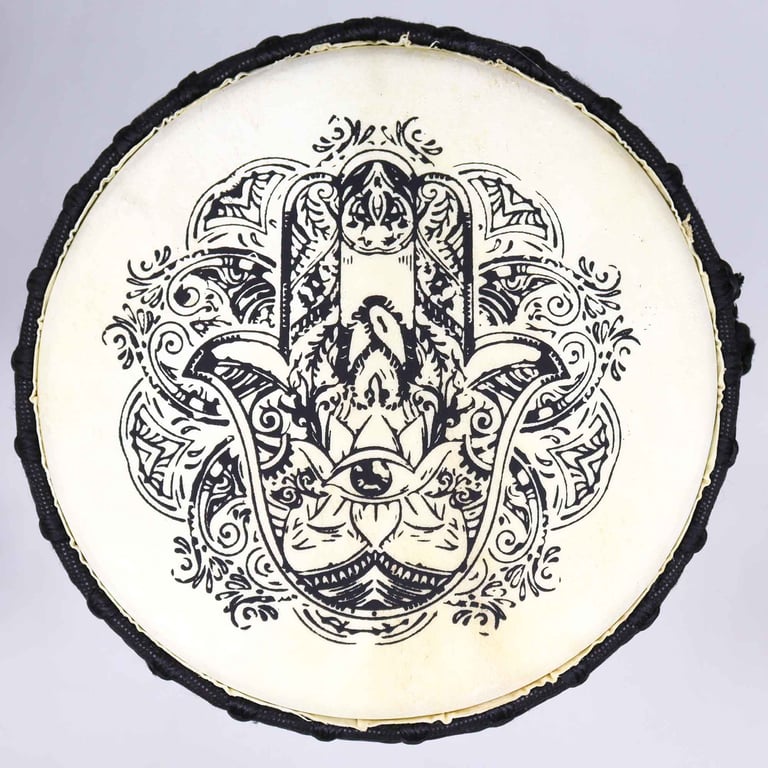 22cm Wide Top Djembe Drum (Hamsa Model)