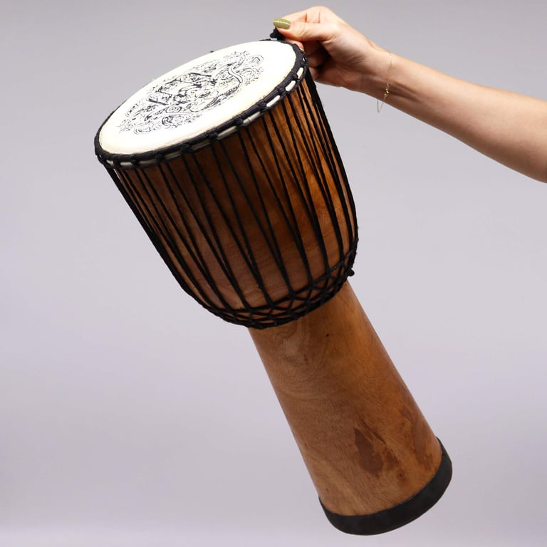 22cm Wide Top Djembe Drum (Hamsa Model)