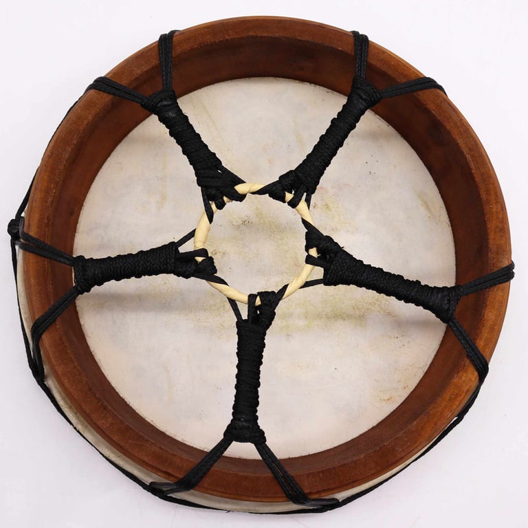 30cm Shamanic Hamsa Drum (2 Sticks) - Spiritual Focus