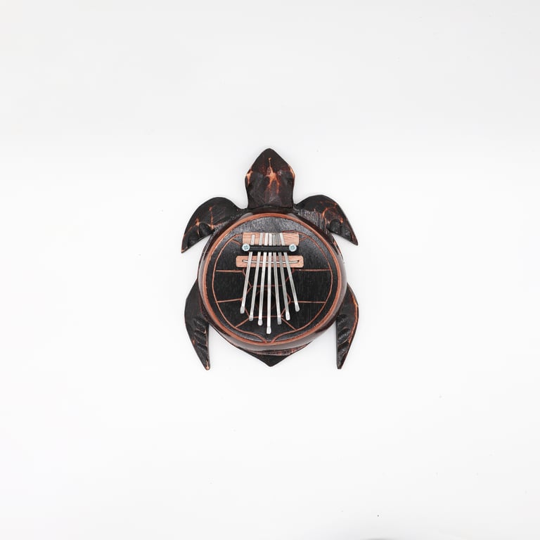 Antique Turtle-Shaped Kalimba - Coconut Material by Unspecified Brand