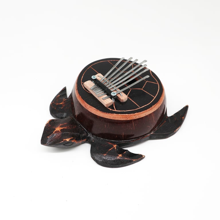 Antique Turtle-Shaped Kalimba - Coconut Material by Unspecified Brand