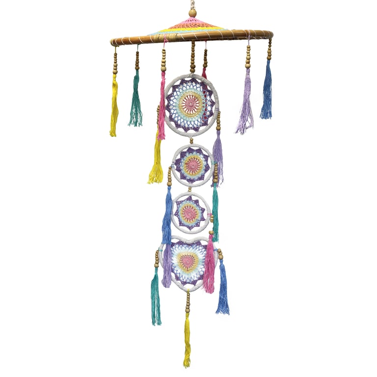 Large Pastel Rainbow Dramacatcher - Durable Dream Catcher by Drama