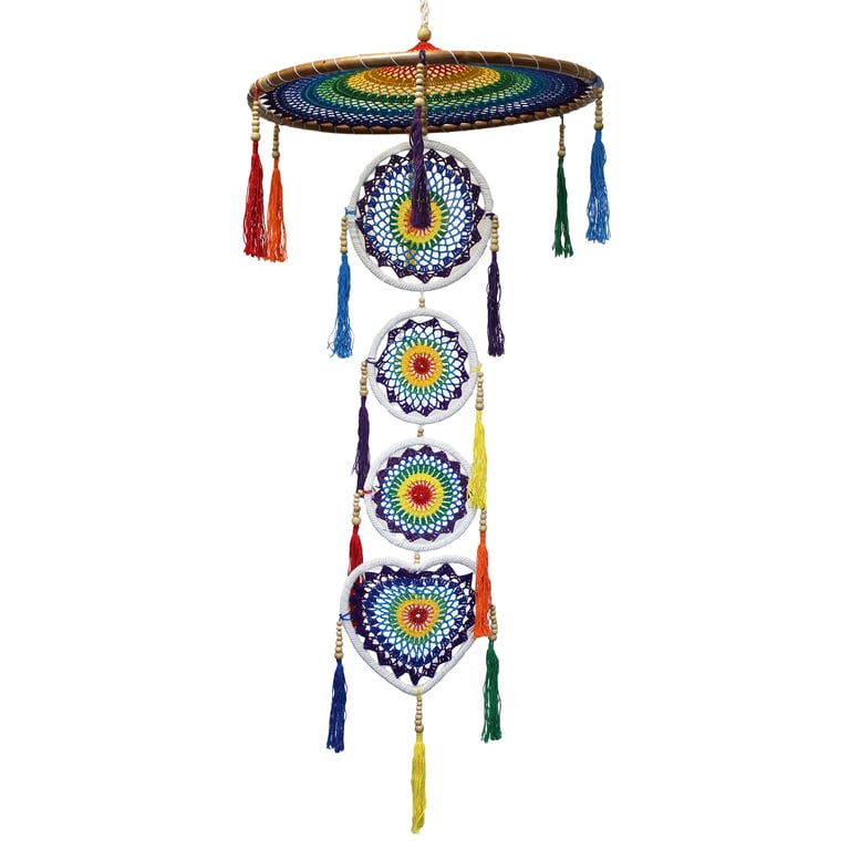 Extra Large Rainbow Dramacatcher - Vivid Size by DreamCatcher Brand
