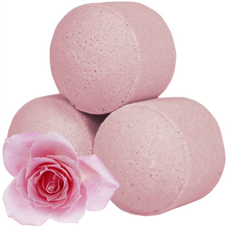 Chill Pills Rose Relaxation Bath Bombs - Mini 10 Pack Calming Soak