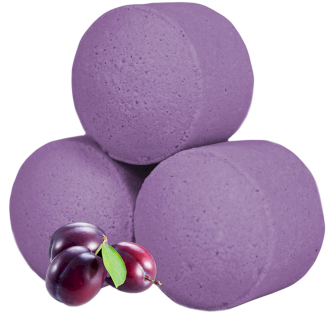 Chill Pills Relaxation Bath Bombs - 10 Pack Frosted Sugar Plum Mini Bath Bomb Set