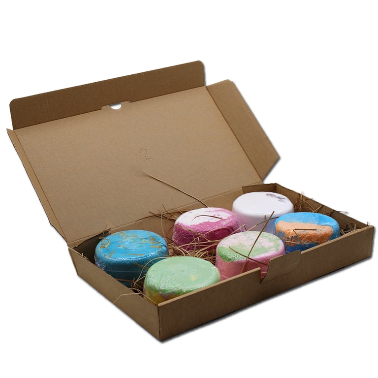 6-Pack Mega Floral Fizz Bath Bombs - Fragrant & Vibrant, Mix 2