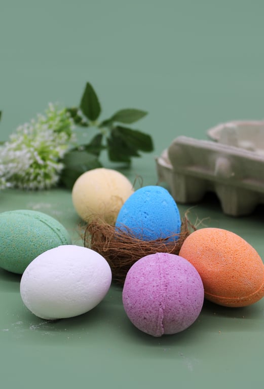 Tangerine & Grapefruit Bath Eggs - Natural Relaxation Soaks for Home Spa Rituals