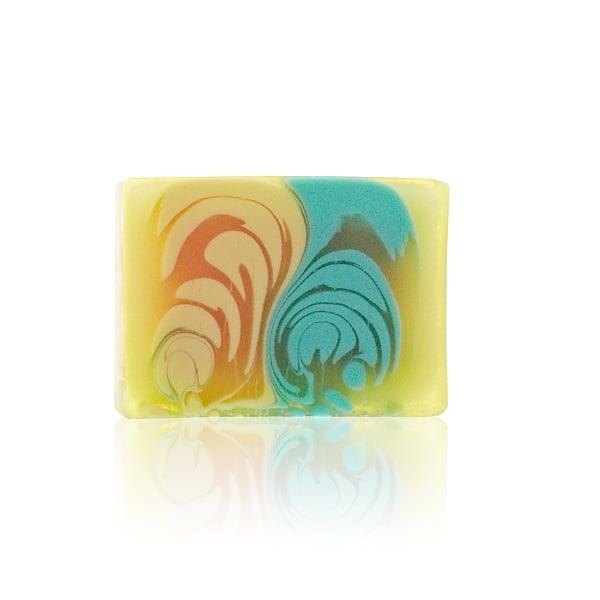 Handcrafted Melon Soap Slice 100g - Natural and Handmade Soap Bar
