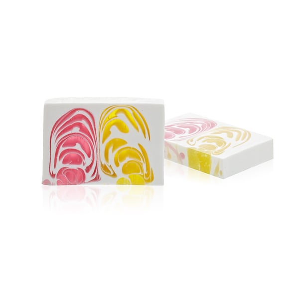 Handcrafted Orchid Soap Slice - Natural, Hand-Made 100g Organic Bar