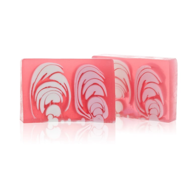 Handcrafted Rose Soap Slice - Natural, Organic, and Fragrant 100g