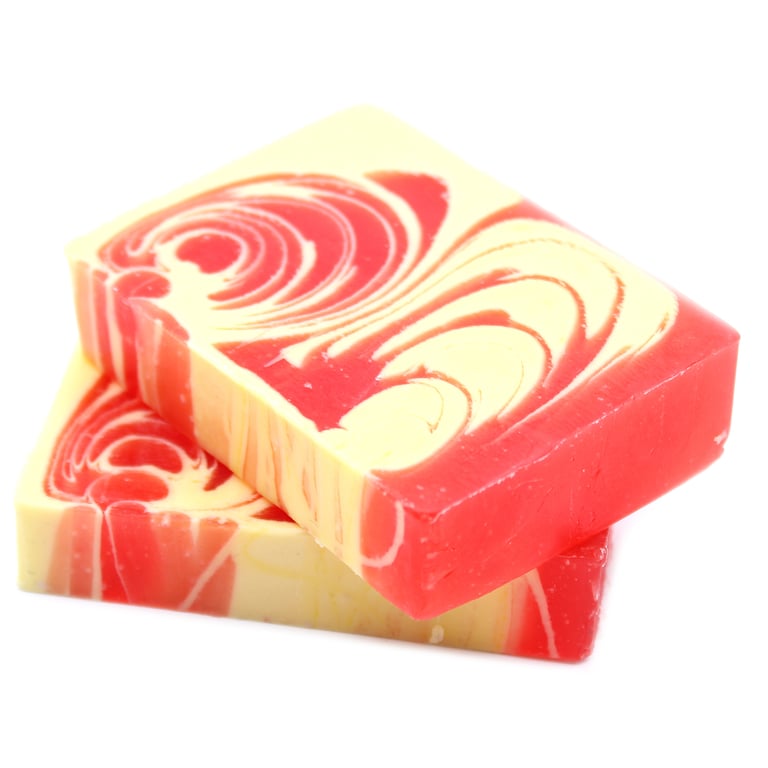 Handcrafted Strawberry Soap - 100g Natural and Organic Handmade Bar