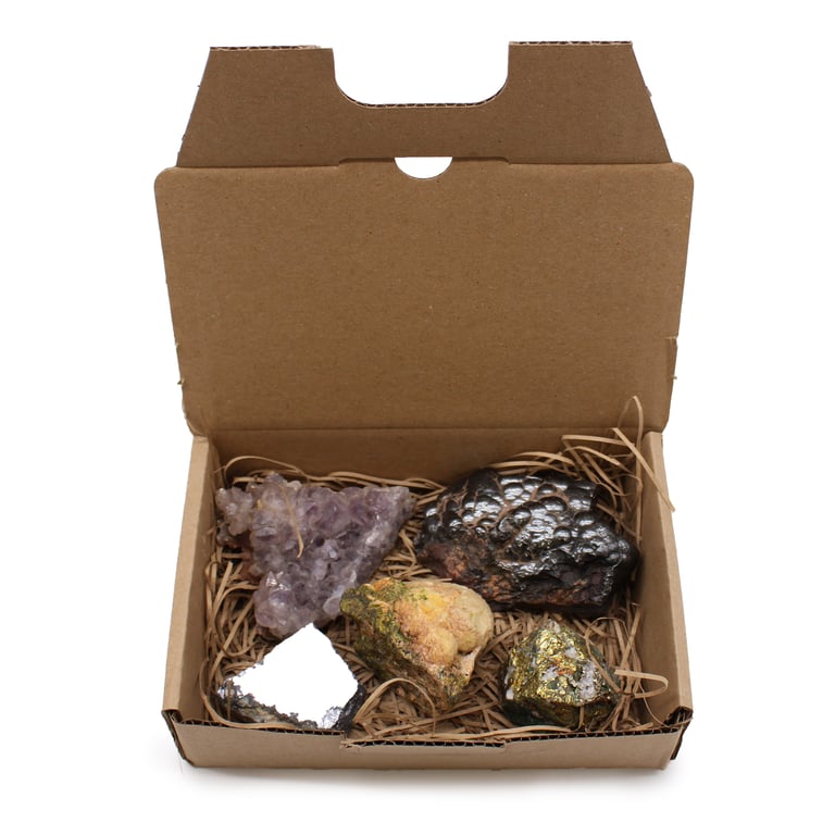 5 Piece Rare Mineral Specimens Mix 2 - Geologist s Choice, Authentic Samples