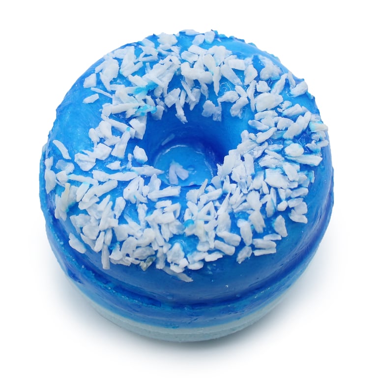 Blueberry Bath Donuts - Fruity Soap with Blueberry Scented Fragrance and Donut Shape