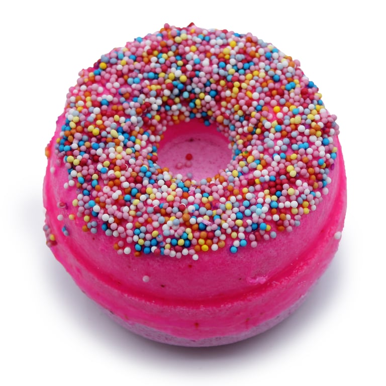 Raspberry Scented Bath Donuts - Fruity Homemade Bath Soak Treats