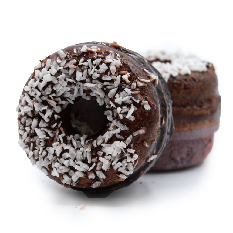 Chocolate & Coconut Bath Donuts - Relaxing Bath Soak with Chocolate and Coconut Scent