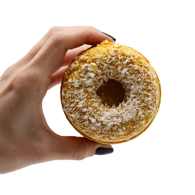 Cinnamon & Vanilla Scented Bath Donuts - Homemade Bath Bombs for Relaxing Soak