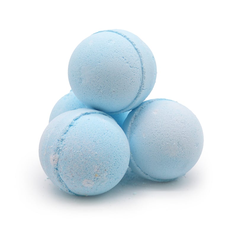 Lavender & Marjoram Essential Oil Bath Bombs - Relaxation Home Spa Treatment