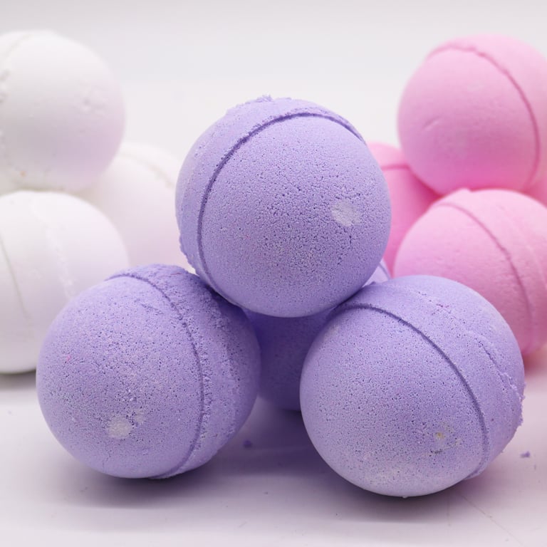 Clary Sage & Juniper Essential Oil Bath Bombs - Natural Aromatherapy Relaxation Therapy