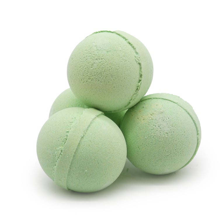 Rosemary & Thyme Essential Oil Bath Bomb - Natural Aromatherapy Relaxation Treatment