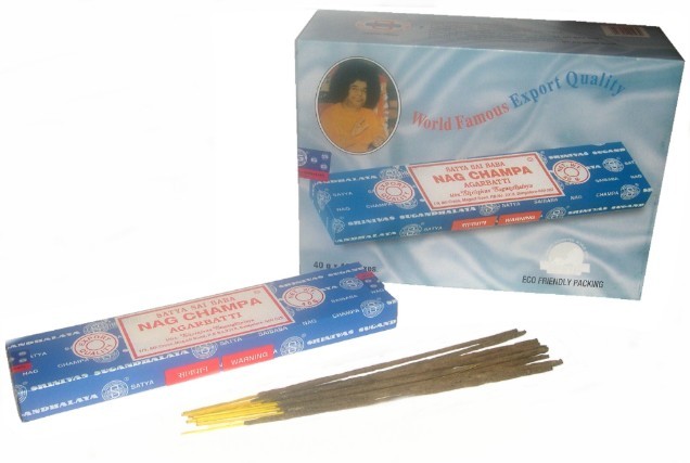 Nag Champa 40g Incense Sticks - Calming Spiritual Aromatherapy for Home Meditation
