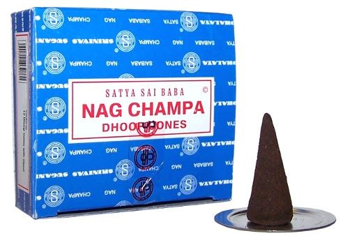 Nagchampa Dhoop Cones - Natural Indian Incense Sticks for Home Fragrance and Meditation