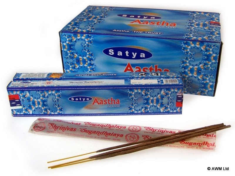 Aastha Incense - Natural 15g Fragrance Sticks for Home Aromatherapy and Spiritual Use