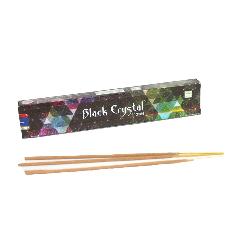 Satya Black Crystal Incense - 15g Scented Home Fragrance