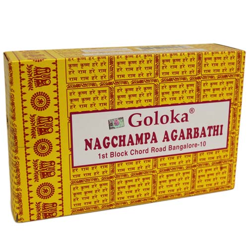 Goloka Nagchampa Incense Sticks - 16g Aromatic Home and Spiritual Use