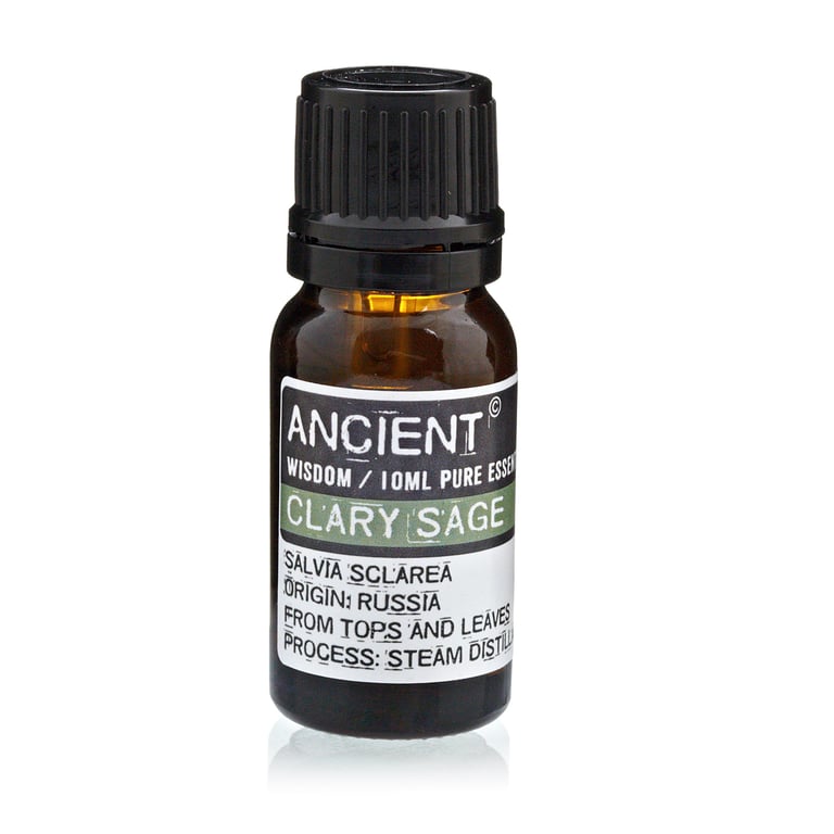 Natural 10ml Clary Sage Essential Oil - Relaxing & Organic Home Garden Solution