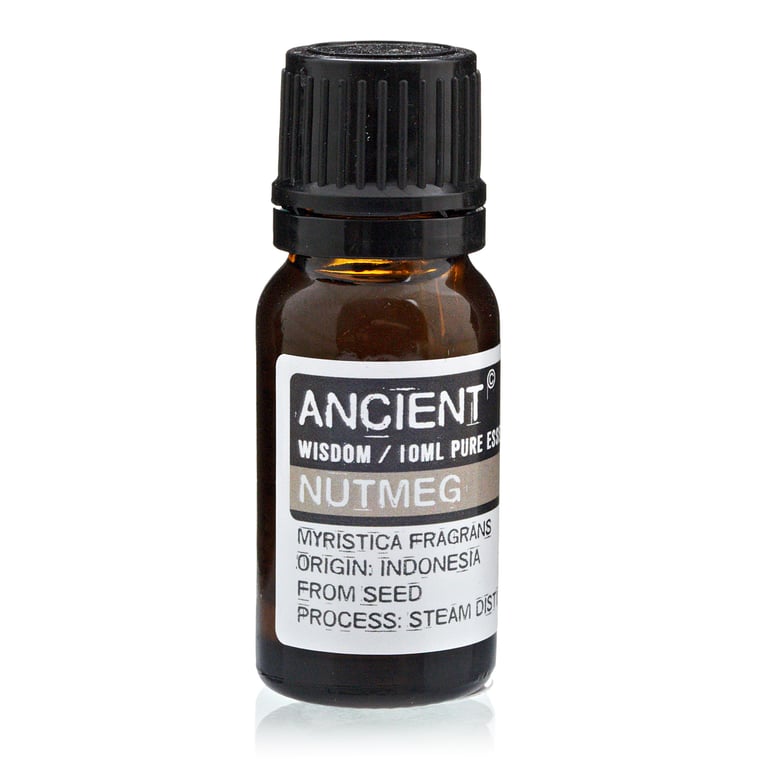 Nutmeg Essential Oil 10ml - Natural Home Aromatherapy and Cooking Spice Fragrance