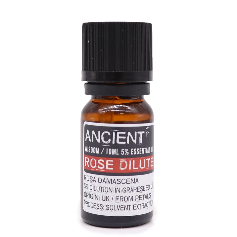 Rose Dilute Essential Oil - 10ml, Natural Aromatherapy and Skincare Solution
