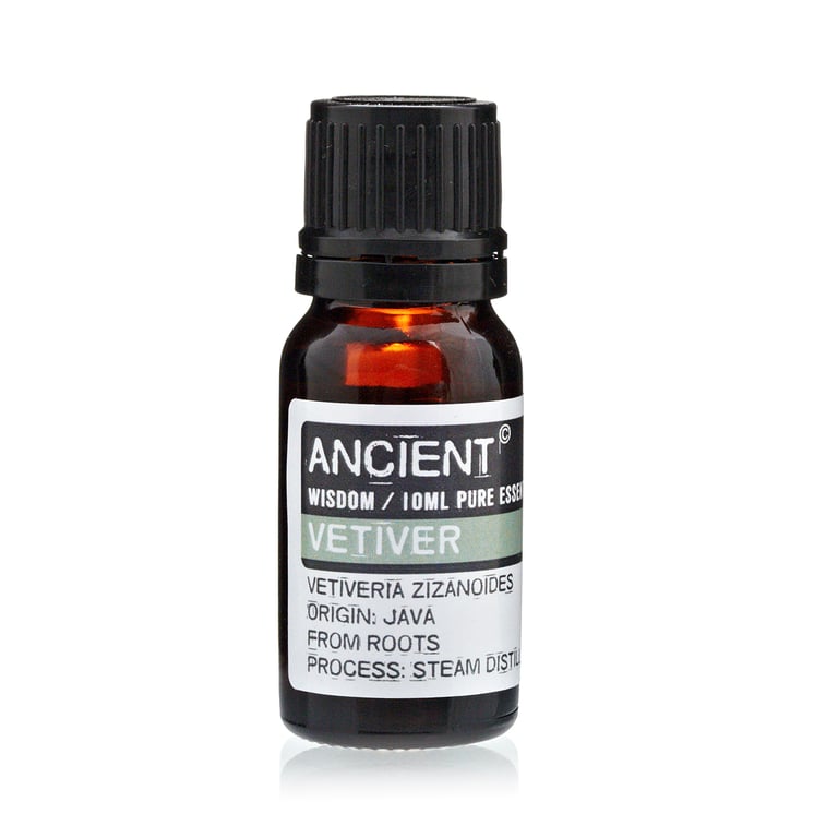Vetivert Essential Oil - Pure 10 ml Aromatherapy Oil for Relaxation and Calming Fragrance