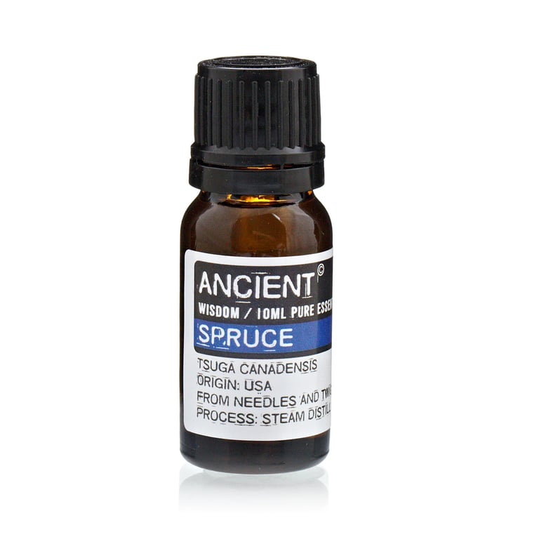10 ml Organic Spruce Essential Oil for Home Aromatherapy & Natural Woodsy Fragrance