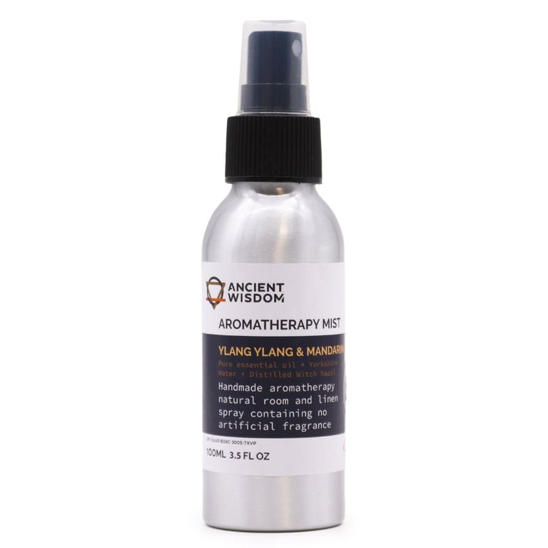 100ml Ylang Ylang & Mandarin Essential Oil Aromatherapy Mist for Relaxation and Calming