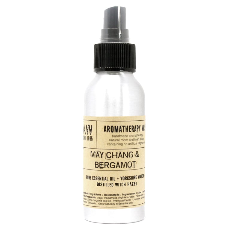 100ml May Chang & Bergamot Essential Oil Mist - Fragrance Aromatherapy Spray