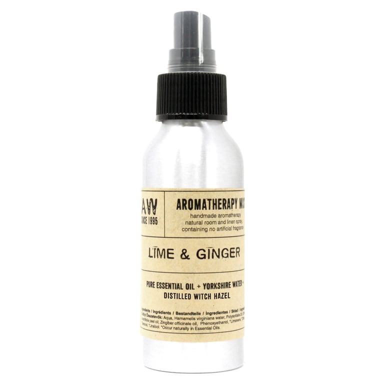 100ml Essential Oil Mist - Lime & Ginger Aromatherapy Blend